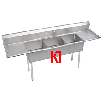 Chậu 3 bồn rửa chén